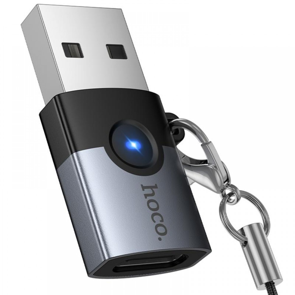 Переходник Hoco UA46B USB Male to Type-C Female USB3.0