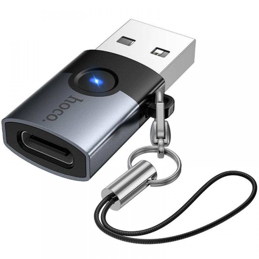 Переходник Hoco UA46B USB Male to Type-C Female USB3.0