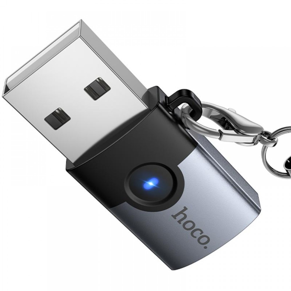 Переходник Hoco UA46B USB Male to Type-C Female USB3.0