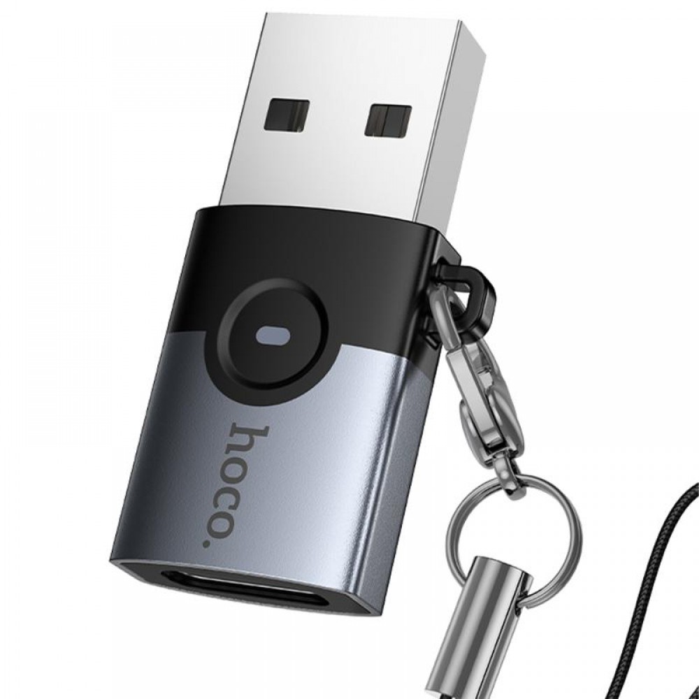 Переходник Hoco UA46B USB Male to Type-C Female USB3.0