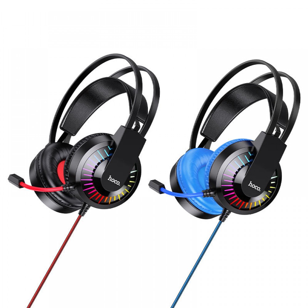 Накладні навушники Hoco W105 Joyful (USB+3.5mm/1.2m)