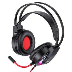 Накладные наушники Hoco W105 Joyful (USB+3.5mm/1.2m)