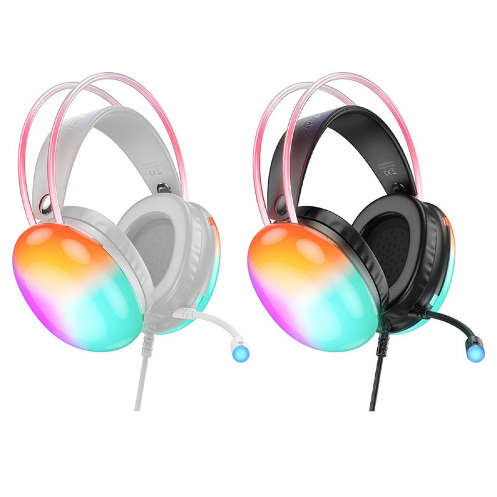 Накладные наушники Hoco W109 Rich gaming (USB+3.5mm/2m)