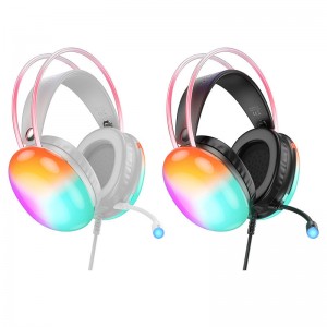 Накладные наушники Hoco W109 Rich gaming (USB+3.5mm/2m)