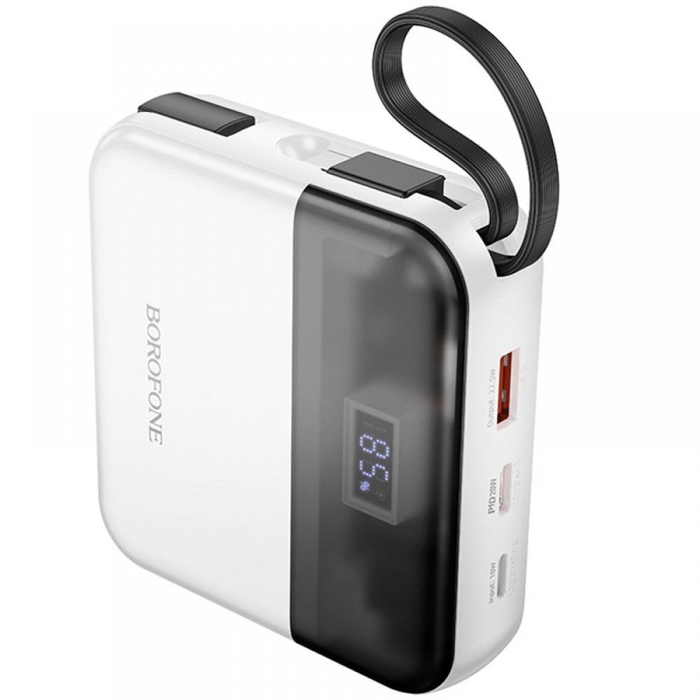 Портативний ЗП Power Bank BOROFONE BJ64 Distinct 22.5W+PD20W with cable 10000 mAh