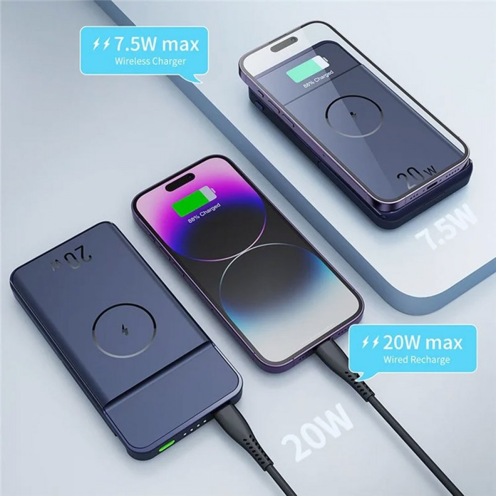 Портативний ЗП Power Bank JJT-MP01 2in1 20W з БЗП+iWatch 10000 mAh