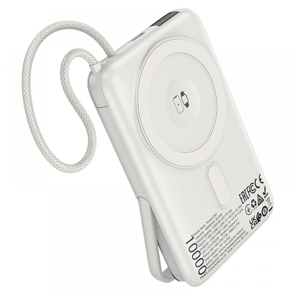 Портативное ЗУ Power Bank Hoco Q43 Clever PD20W с БЗУ+iWatch Type-C 10000 mAh