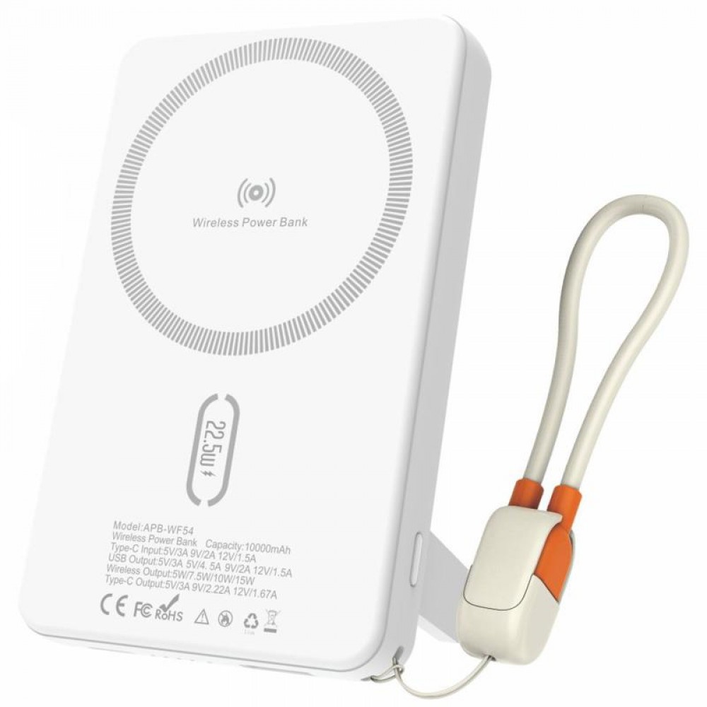 Портативное ЗУ Power Bank Amaya WF54 15W+PD22.5W с БЗУ 10000 mAh