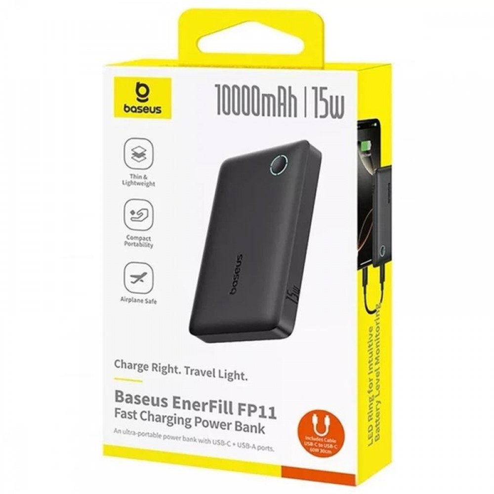 Портативное ЗУ Power Bank Baseus EnerFill FP11 15W 10000 mAh (P1008210C123)