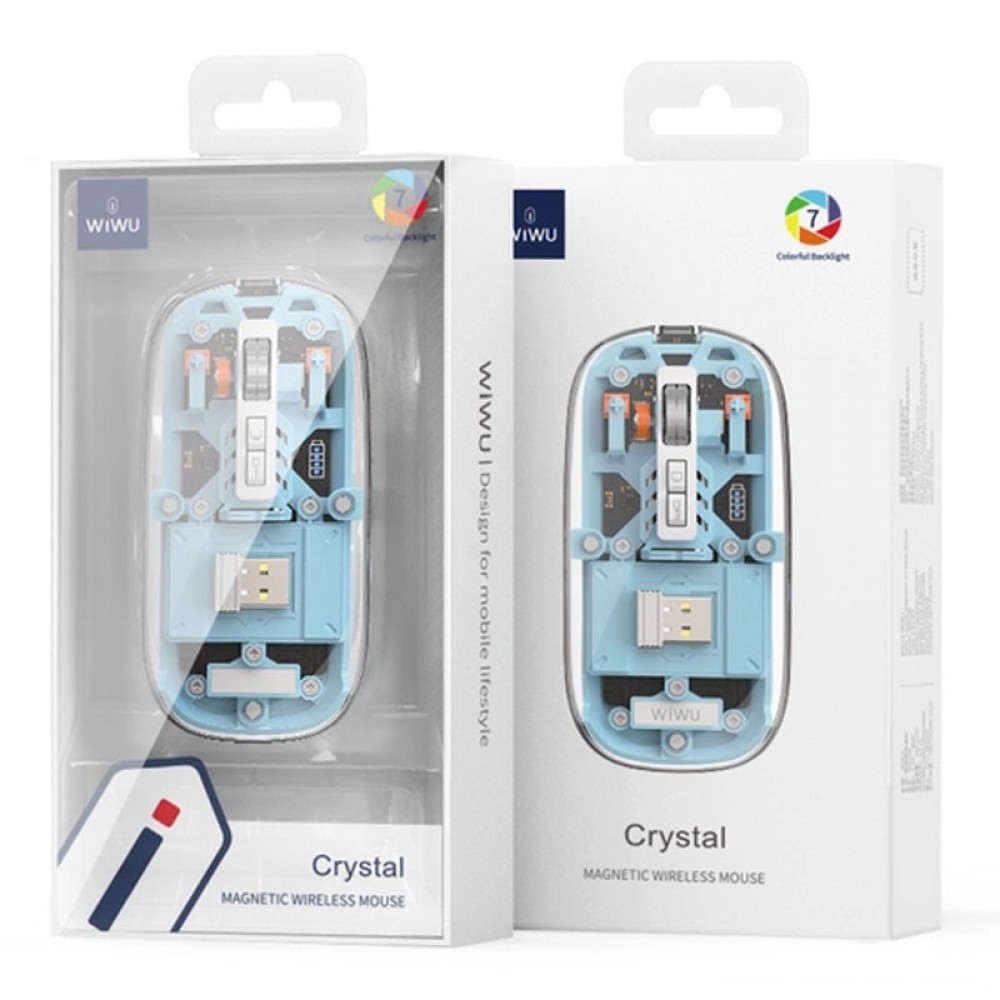 Бездротова миша WIWU Crystal WM105 Dual bluetooth+ 2.4G