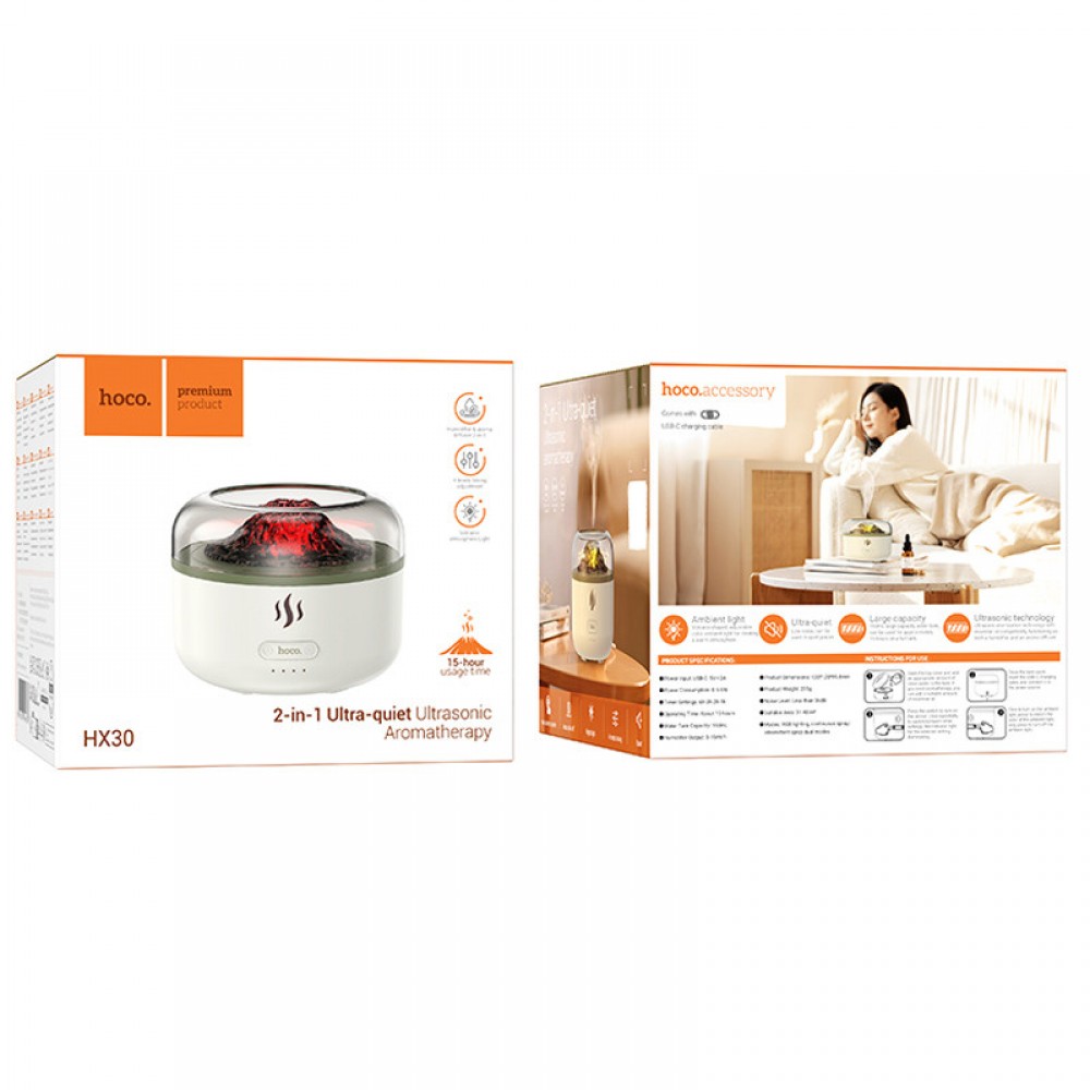 Увлажнитель воздуха Hoco HX30 Ultrasonic aromatherapy 160ml Увлажнитель воздуха Hoco HX30 Ultrasonic aromatherapy 160ml