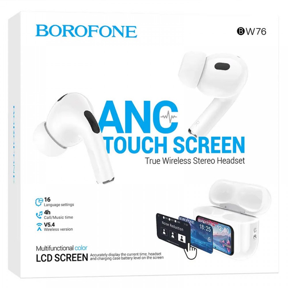 Бездротові TWS навушники BOROFONE BW76 Brocade with Touch Screen and ANC