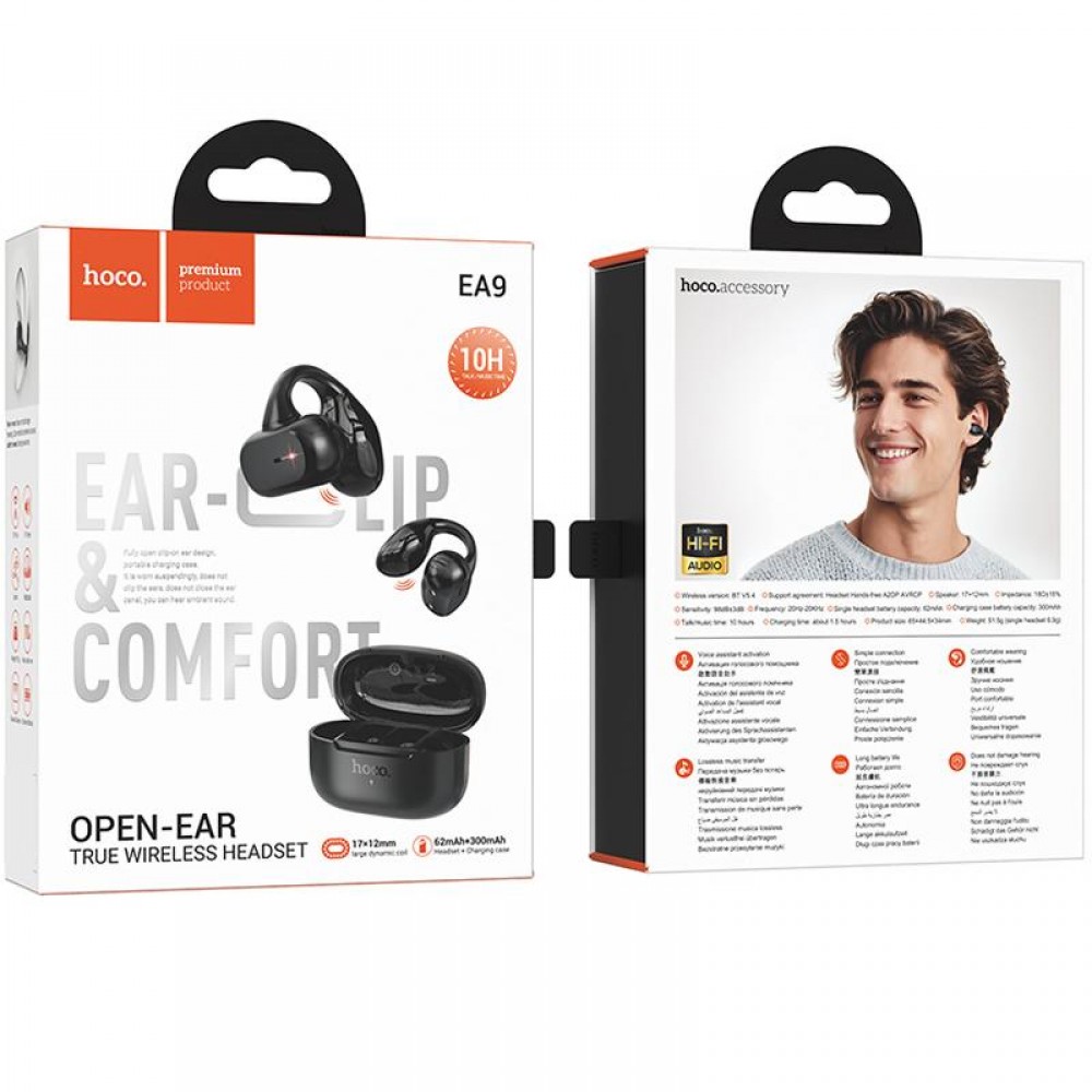 Беспроводные TWS наушники Hoco EA9 Clear sound clip-on Беспроводные TWS наушники Hoco EA9 Clear sound clip-on