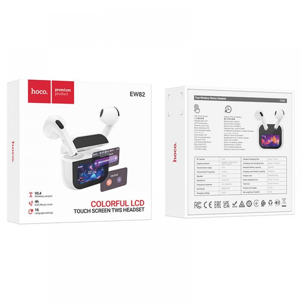 Беспроводные TWS наушники Hoco EW82 Sparkle with Touch Screen
