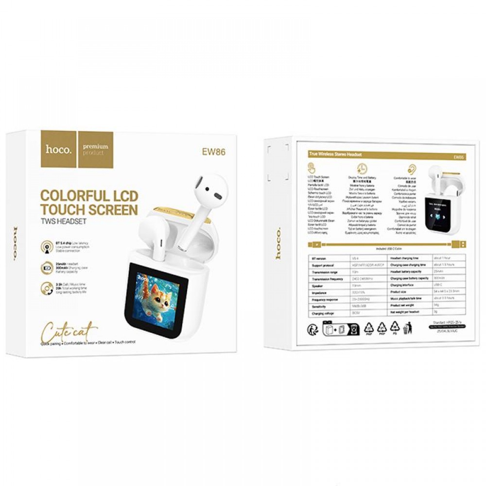 Бездротові TWS навушники Hoco EW86 Cat