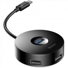 Перехідник HUB Baseus Round Box Type-C to USB 3.0 + 3USB 2.0 (CAHUB-G)