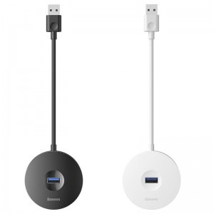 Перехідник HUB Baseus Round Box USB to USB 3.0 + 3USB 2.0 (CAHUB-F)