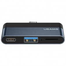 Перехідник HUB Usams US-SJ491 Type-C Mini Hub (Type-C + USB + Micro SD)