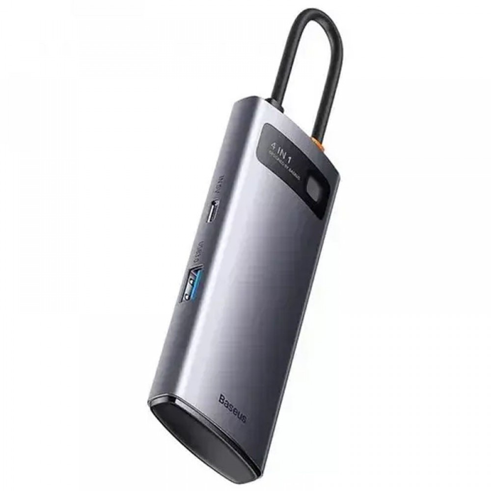 Перехідник HUB Baseus Metal Gleam Series 4-in-1 4xUSB3.0 (WKWG070013)