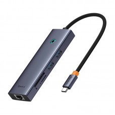 Перехідник Baseus Hub UltraJoy 7-Port (Type-C to HDMI4K@60Hz+USB3.0*2+PD+SD/TF3.0+3.5mm) (B0005280)