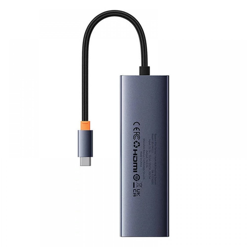 Перехідник Baseus Hub UltraJoy 7-Port (Type-C to HDMI4K@60Hz+USB3.0*2+PD+SD/TF3.0+3.5mm) (B0005280)