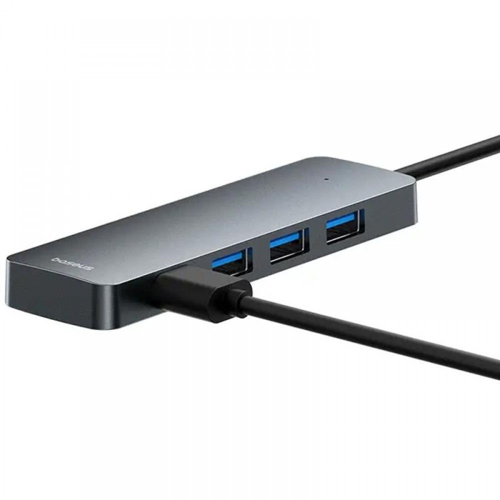 Перехідник HUB Baseus UltraJoy Series Lite 4-Port (USB-A to 4xUSB3.0+Type-C) (1m) (B0005280B811-02)