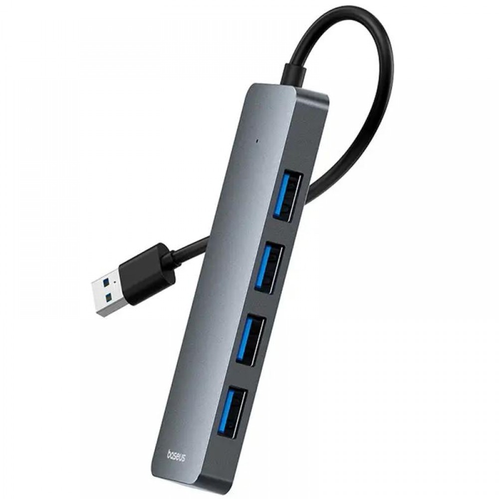 Перехідник HUB Baseus UltraJoy Series Lite 4-Port (USB-A to 4xUSB3.0+Type-C) (1m) (B0005280B811-02)