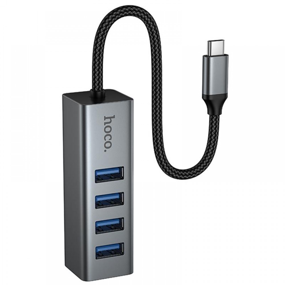 Перехідник HUB Hoco HB1C 4in1 (Type-C to 4xUSB 3.0) (1m)
