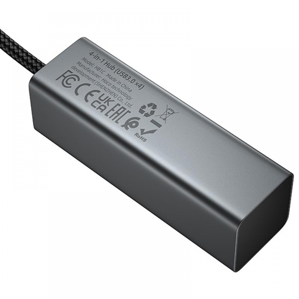 Перехідник HUB Hoco HB1C 4in1 (Type-C to 4xUSB 3.0) (1m)