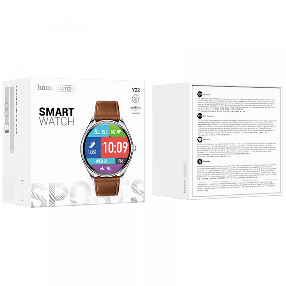 Смарт-годинник Hoco Smart Watch Y22 Amoled Smart sports watch (call version)