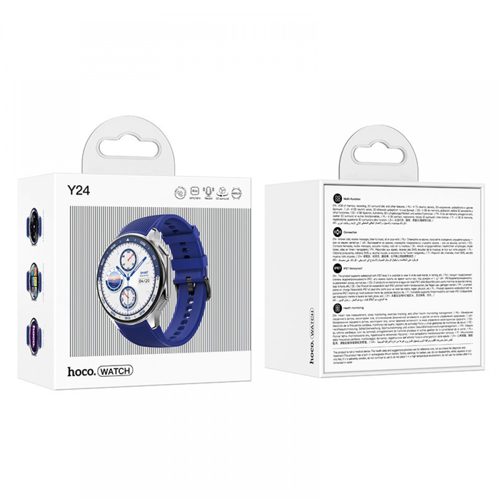Смарт-часы Hoco Smart Watch Y24 AMOLED Smart sports watch (call version) Смарт-часы Hoco Smart Watch Y24 AMOLED Smart sports watch (call version)