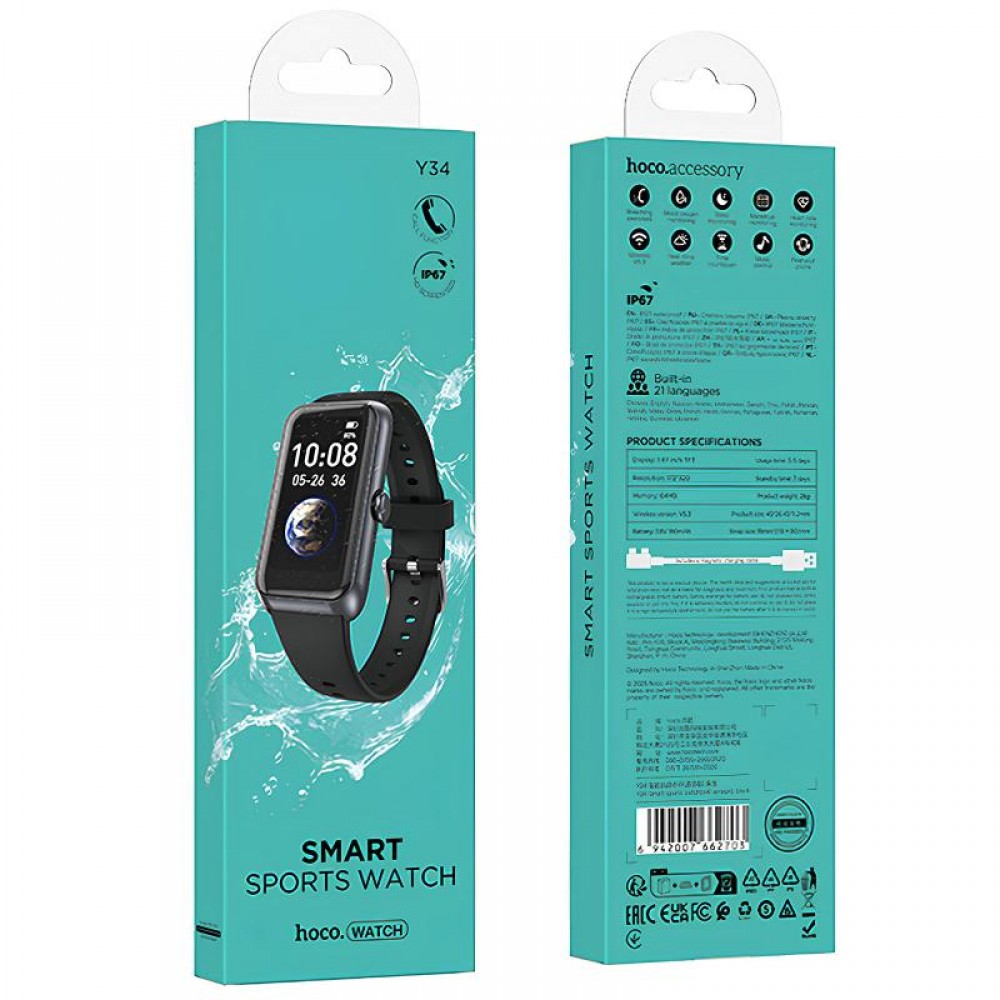 Смарт-часы Hoco Smart Watch Y34 Smart sports watch (call version)