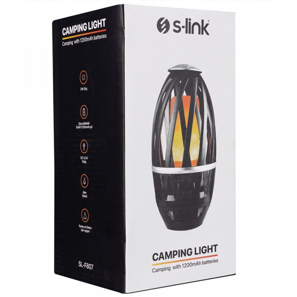 Ліхтар акумуляторний S-link SL-F807 34 Leds 1200mAh USB Rechargeable Flame Effect Decorative