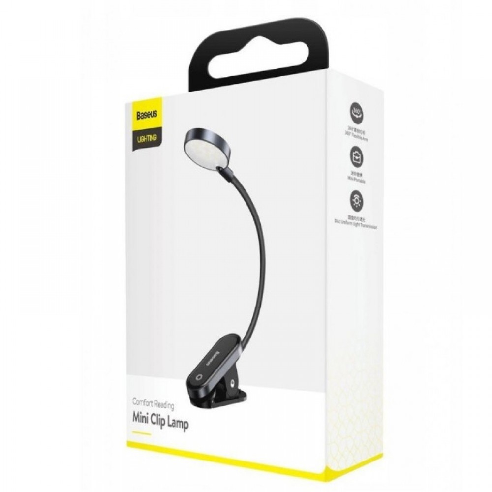 Лампа Baseus Comfort Reading Mini Clip Lamp (DGRAD-0)