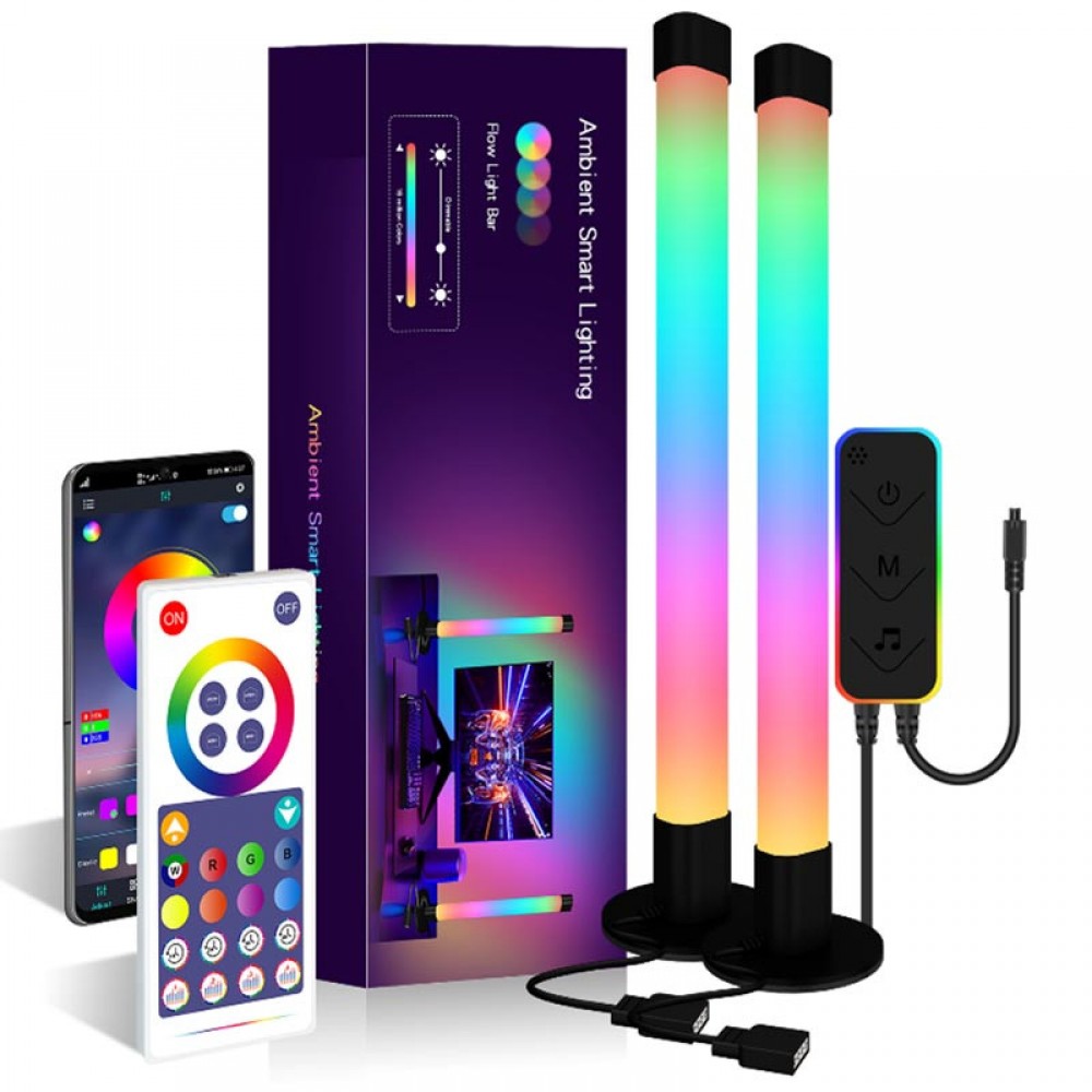 Настільна LED лампа RGB 5V Panel 2 Single side Bluetooth dual pack USB with app Настільна LED лампа RGB 5V Panel 2 Single side Bluetooth dual pack USB with app