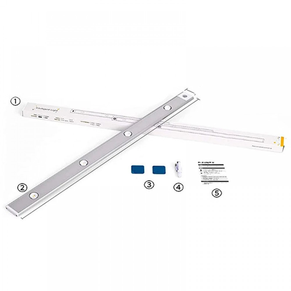 Сенсорний світильник LED з датчиком руху MZ-L1602 (40*10*400mm) Сенсорний світильник LED з датчиком руху MZ-L1602 (40*10*400mm)