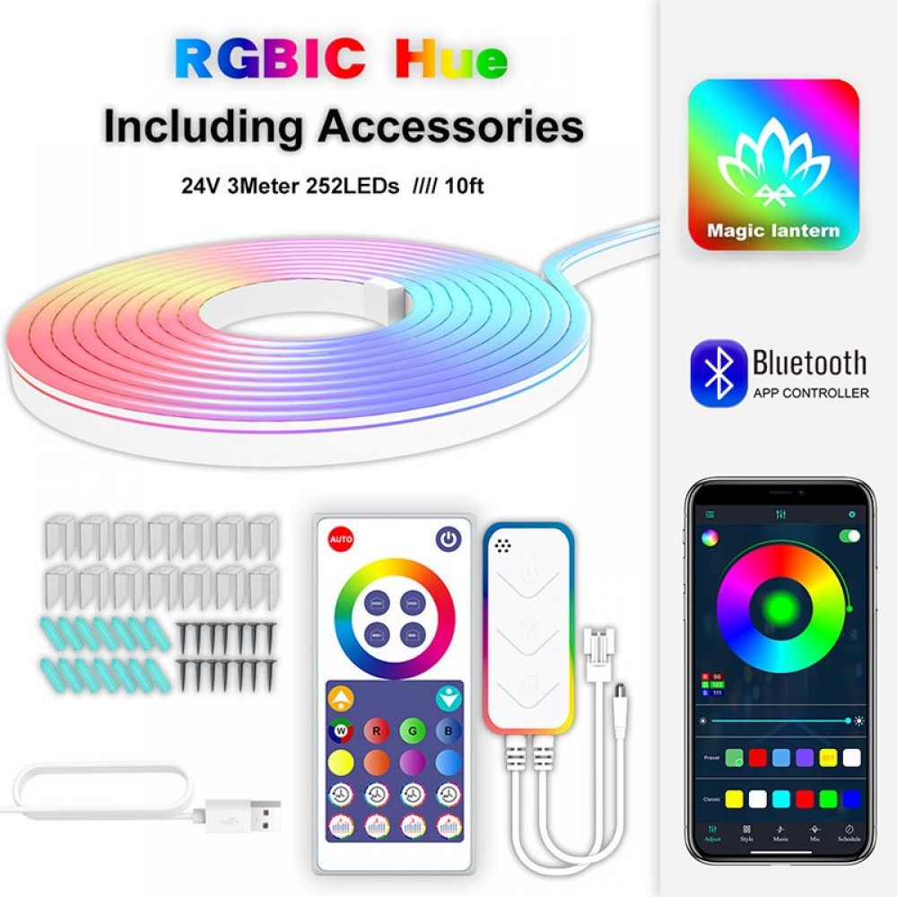 Настенная лента RGB LED LD04 Bluetooth USB with app 5V (3m)