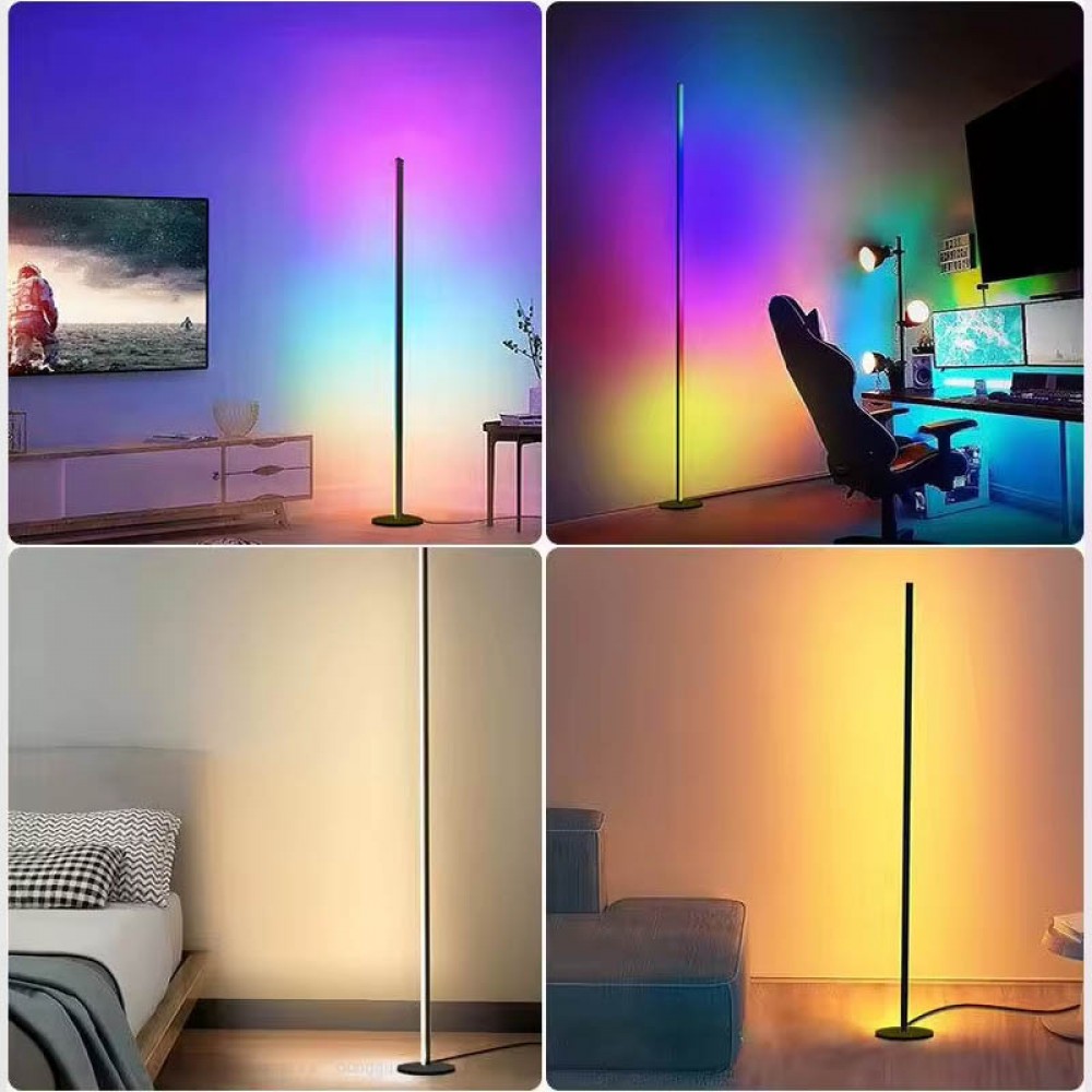 Підлогова кутова LED лампа RGB SAL-005B 120cm Bluetooth USB with app