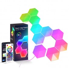 Модульный настінний світильник LED RGB 5V соты SAL-011B 10pcs Bluetooth USB with app