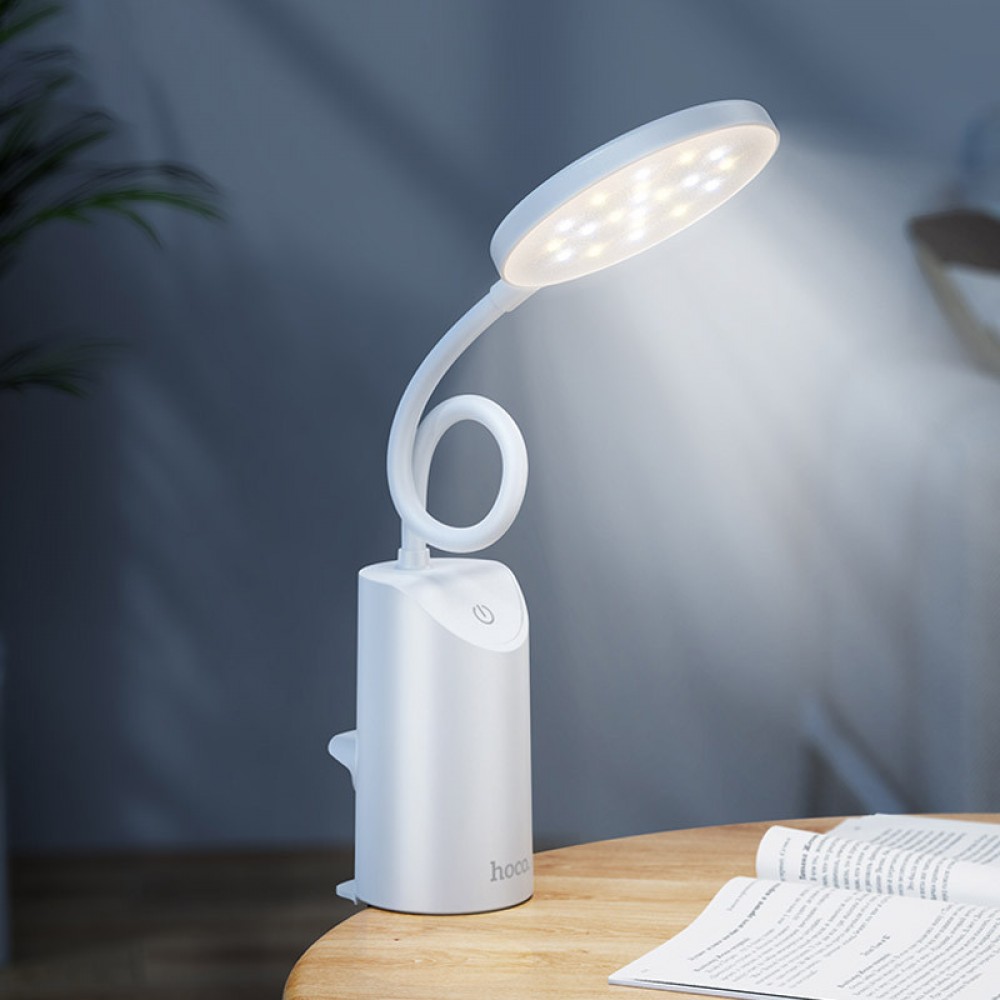 Настільна LED лампа Hoco HX10 Clip table lamp (1200mAh) Настільна LED лампа Hoco HX10 Clip table lamp (1200mAh)