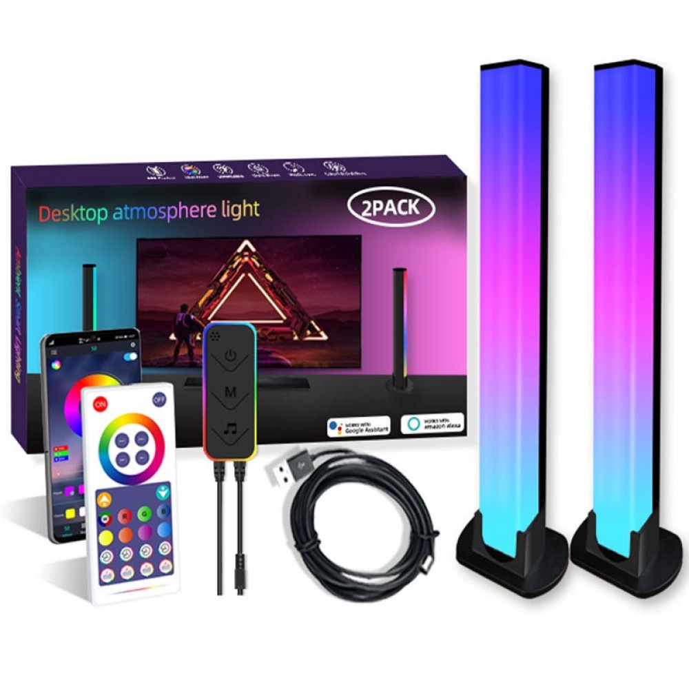 Настільна LED лампа RGB 5V Panel 1 Bluetooth dual pack USB interface with app Настільна LED лампа RGB 5V Panel 1 Bluetooth dual pack USB interface with app