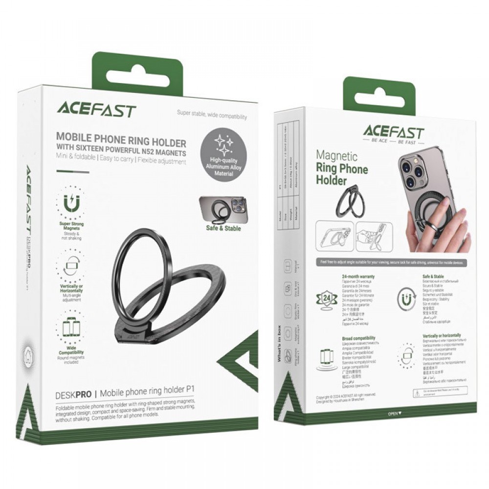 Держатель кольцо Acefast P1 Magnetic Ring Phone Holder