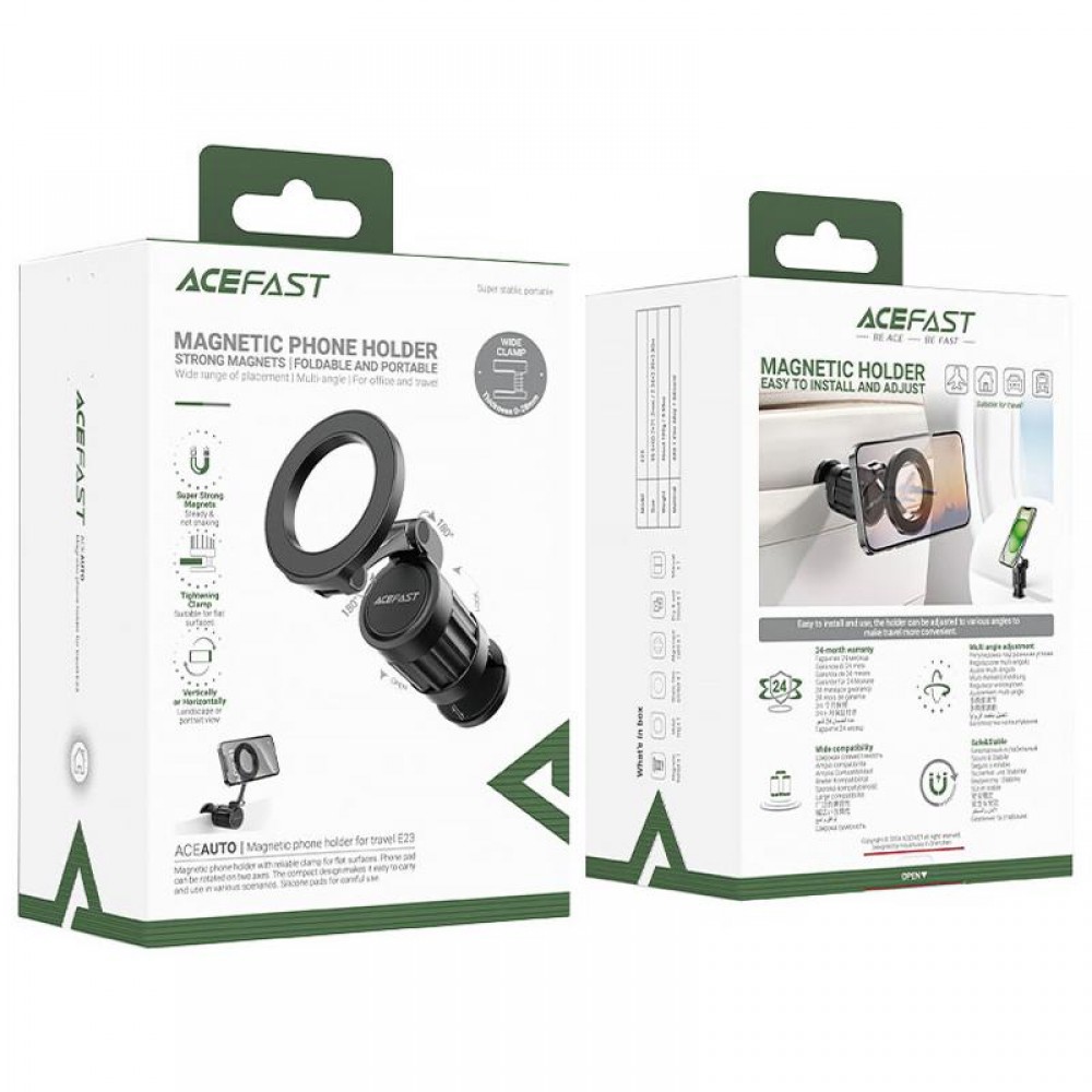 Магнитный держатель для телефона Acefast E23 Magnetic for Travel