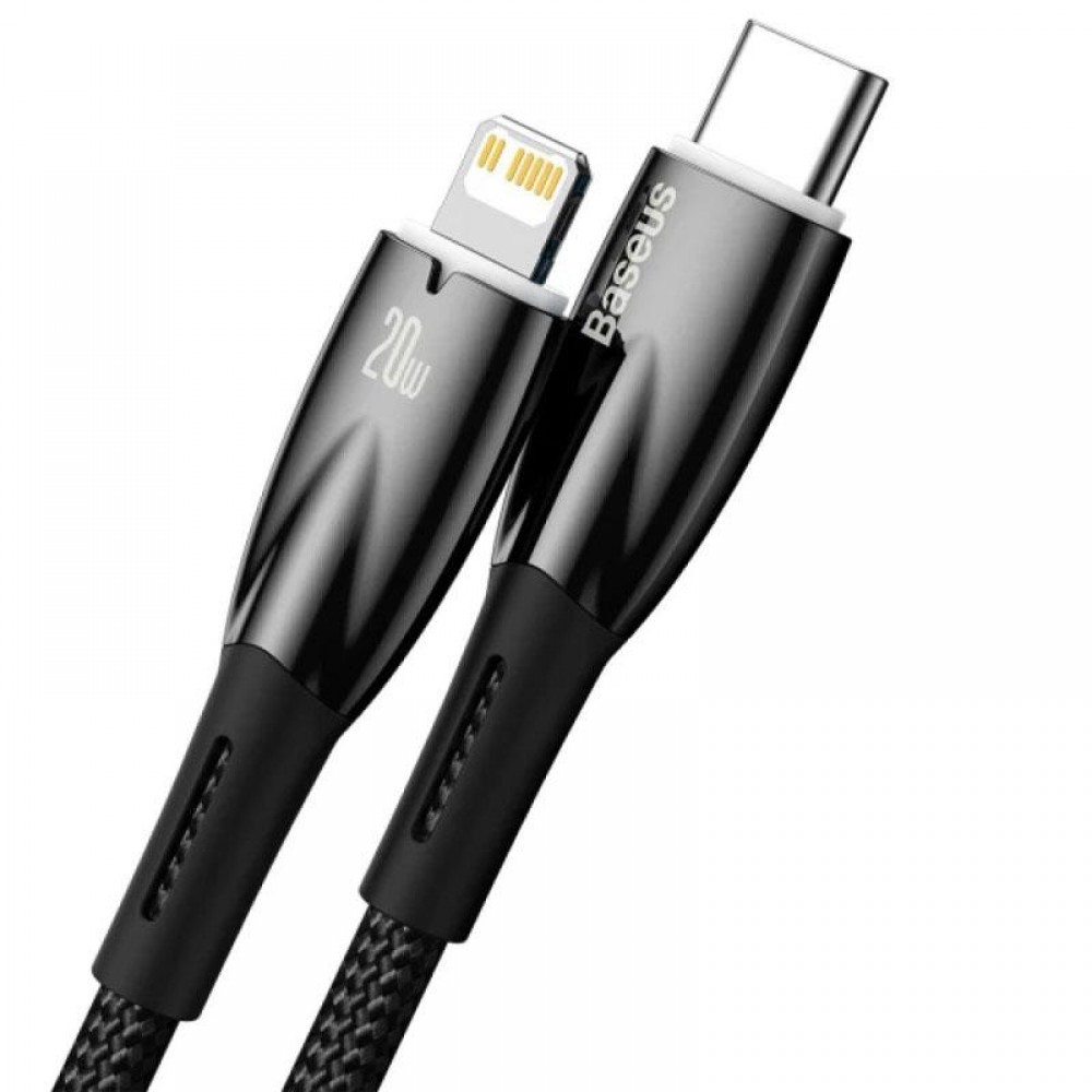 Дата кабель Baseus Glimmer Series Fast Charging Data Cable Type-C to Lightning 20W 1m (CADH000001)