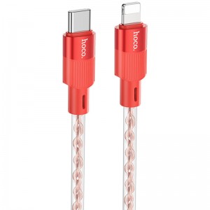 Дата кабель Hoco X99 Crystal Junction PD 27W Type-C to Lightning (1m)
