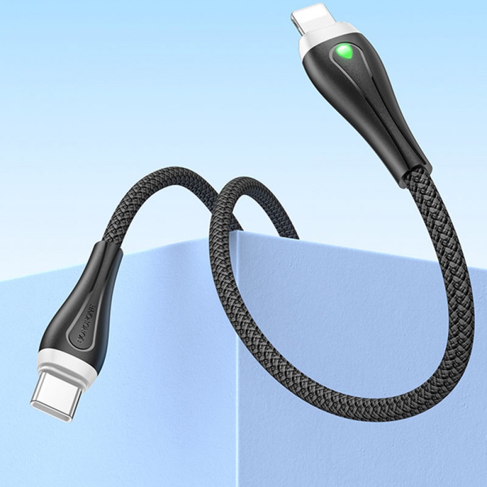 Дата кабель Borofone BX100 Advantage 27W Type-C to Lightning (1m)