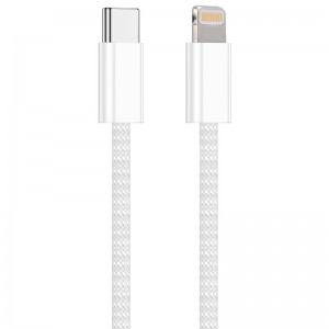 Дата кабель USB-C to Lightning FineWoven Mac PD for Apple (AAA) (1m) (no box)