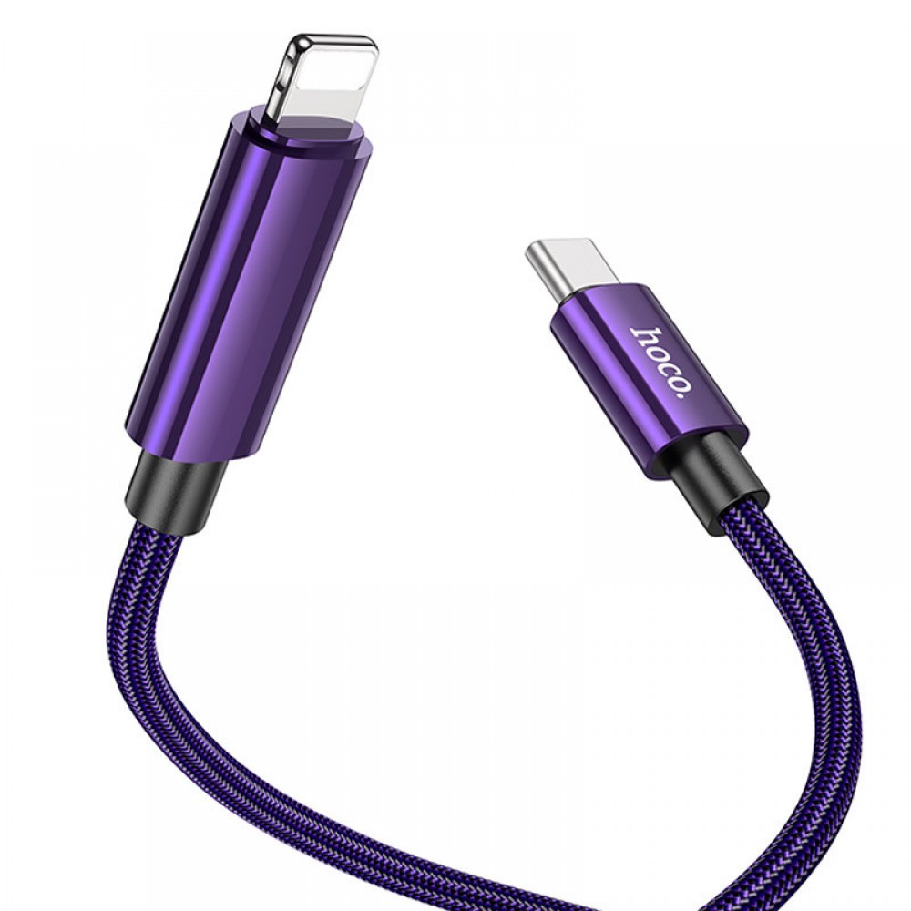 Дата кабель Hoco U125 Benefit 27W Type-C to Lightning with display (1.2m)