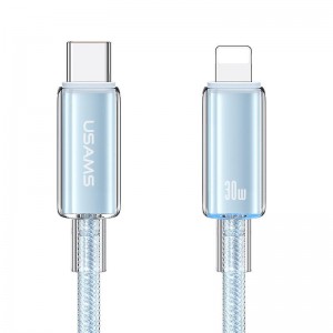 Дата кабель USAMS US-SJ659 Type-C to Lightning PD Cloud Series (1.2m)