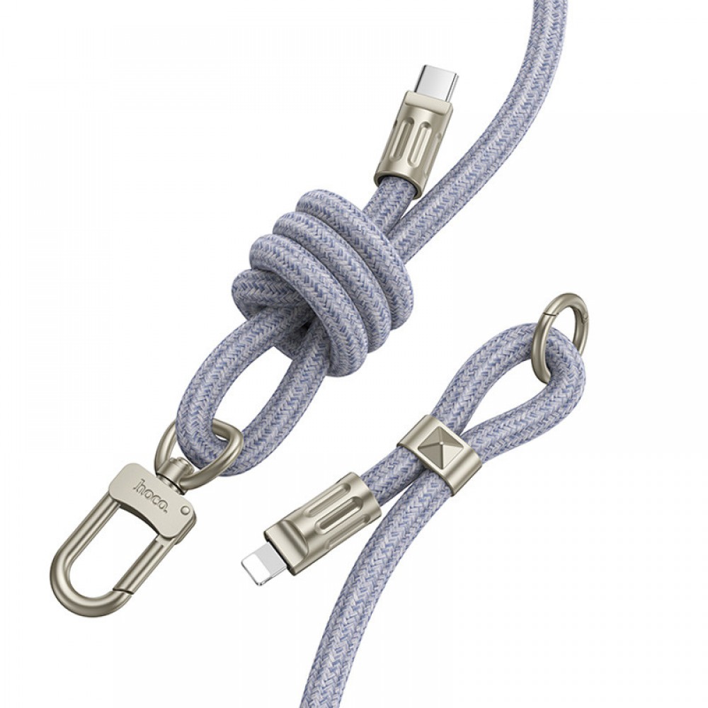 Дата кабель-шнурок Hoco GH7 Elegant Type-C to Lightning (1.8m)